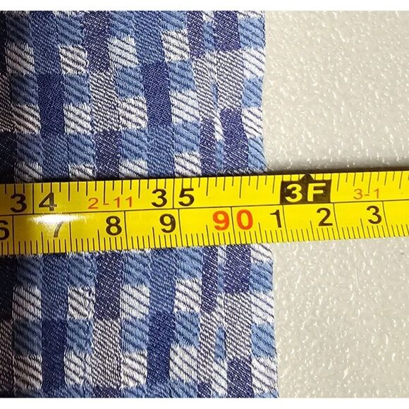 Tommy Bahama Mens 4XT Silk Blend Blue Purple Basketweave Button Up Shirt - Picture 10 of 10